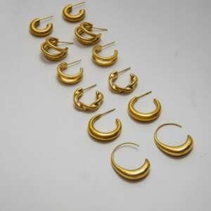 Stainless Steel Geometric Hip Hop Drop Earring