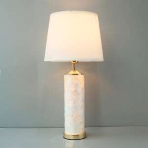 Mother Of Pearls 4×12 Double Light Table Lamps(Pair)