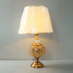 Mosaic Brown YB01 Double Light Table Lamps (Pair)