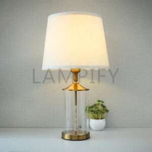 Glass Model 5/8 Table Lamps (Pair)