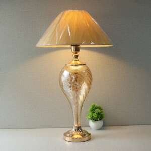 Tornado Glass Lounge Table Lamp (Pair)