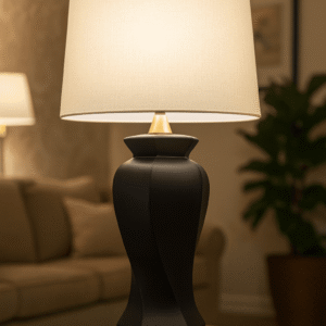 Twister Black Table Lamp (Pair)