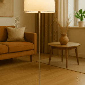 IKEA Style Metal Silver Floor Lamp