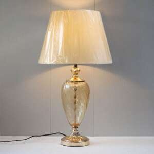 Glass Model 022 Fancy Base Table Lamps (Pair)
