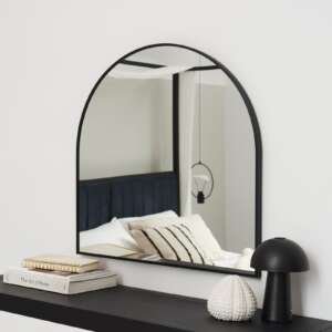 ingham-70x70cm-metal-arch-mirror-black