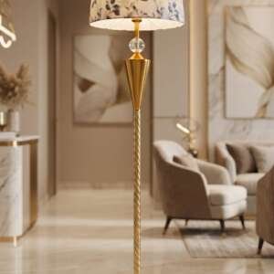 Imperial Flora Gold Floor Lamp