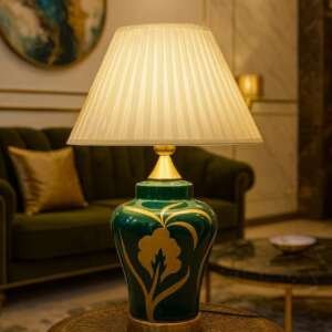 Regalia Green Table Lamp (Pair)