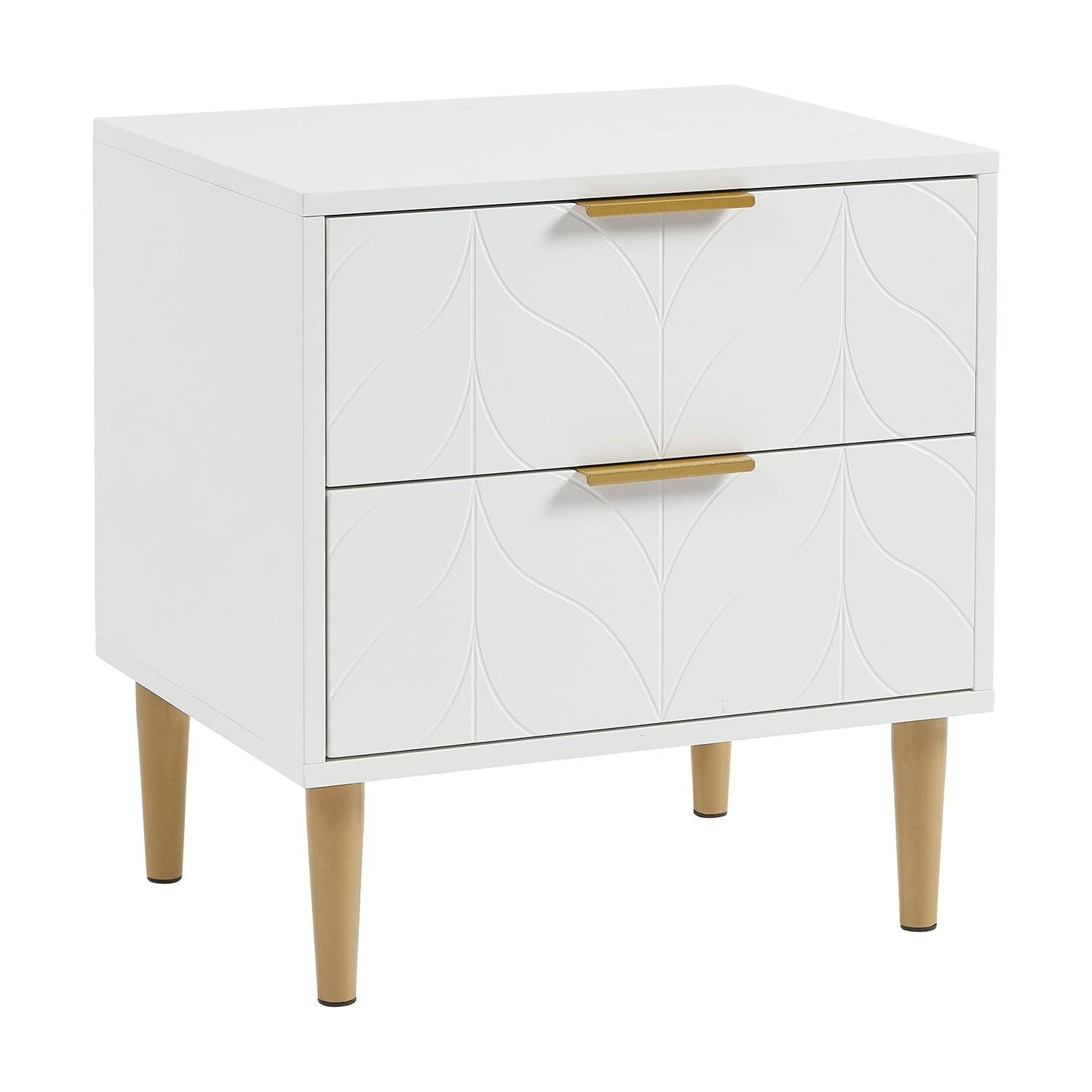 gloria-bedside-table-white-and-brass-effect - Image 6