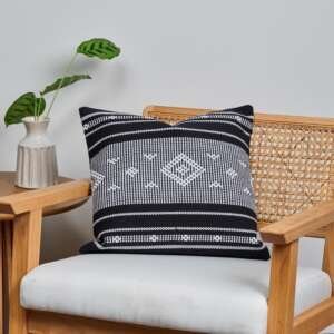 black-aztec-embroidered-cushion-cover