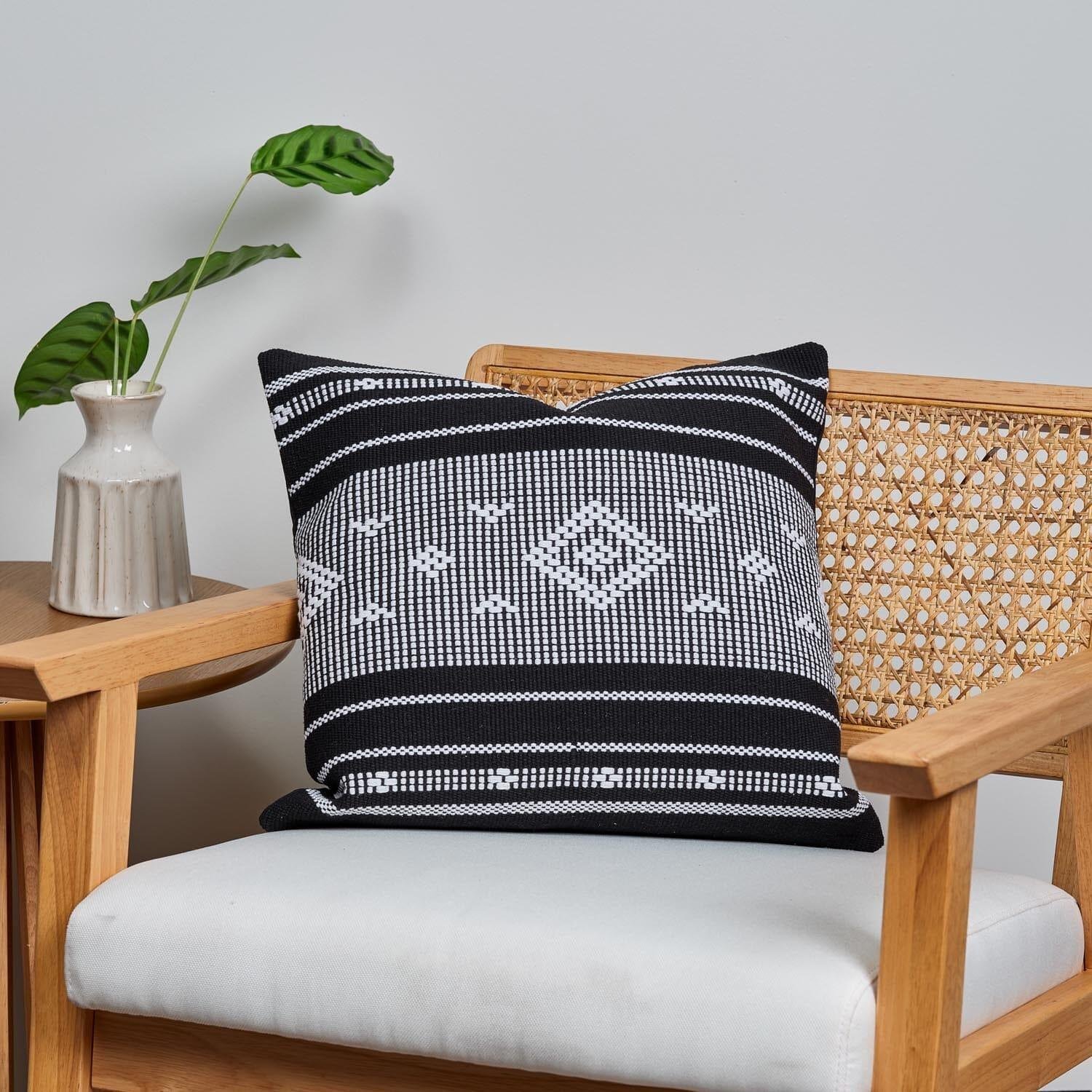 black-aztec-embroidered-cushion-cover