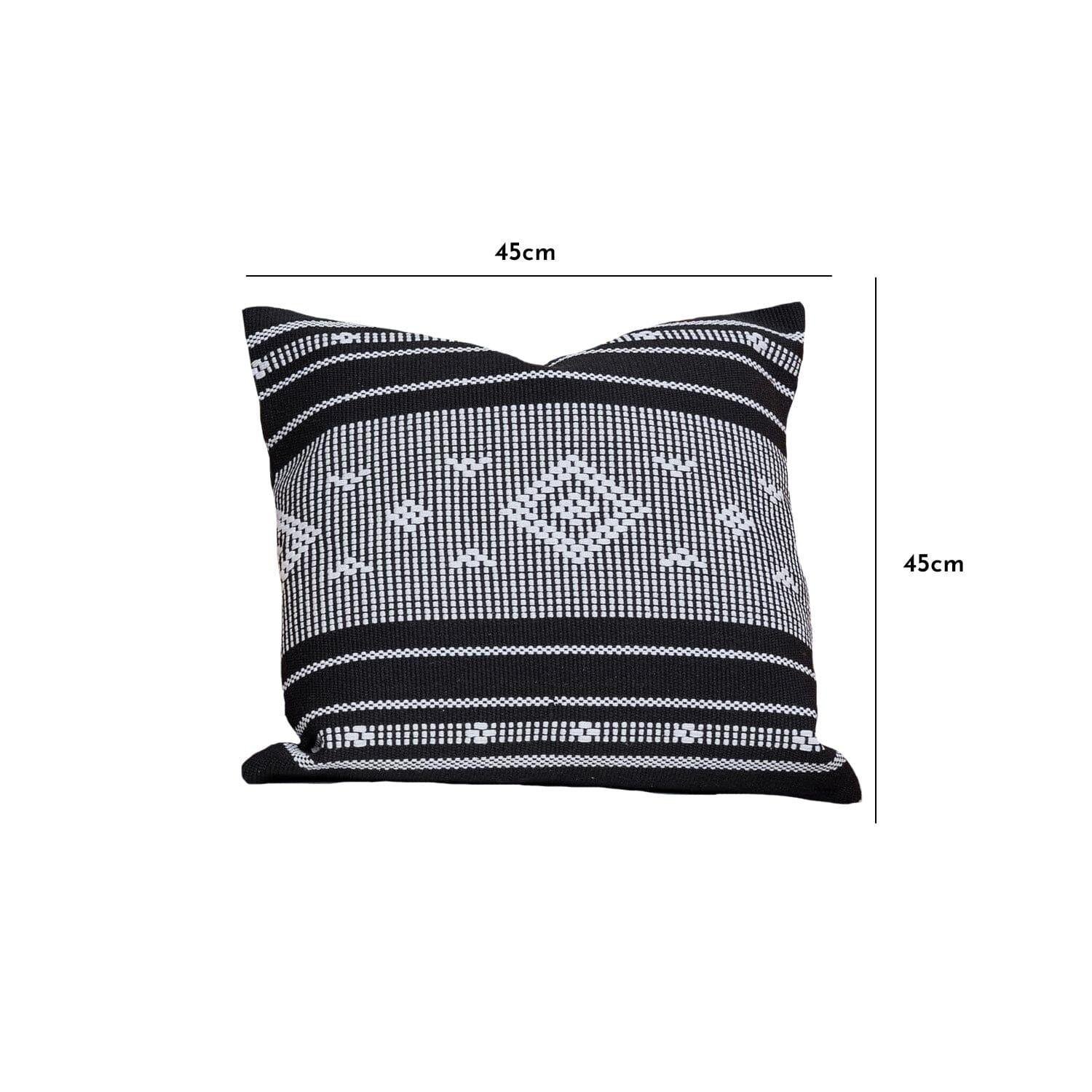 black-aztec-embroidered-cushion-cover - Image 5